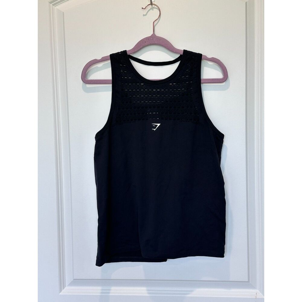 NWT Gymshark Energy Seamless Tank Top Black Size Small